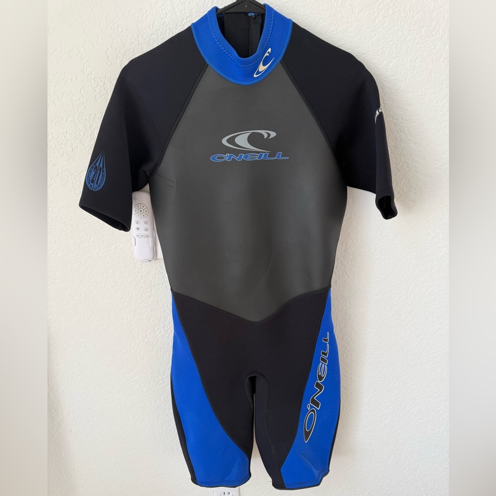 O'Neill Short Sleeve Blue and Black Wetsuit